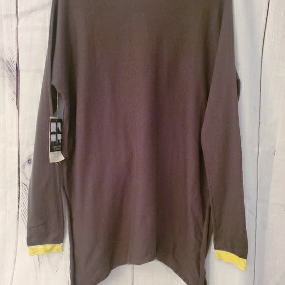 Cloth by designmulti tie longsleeve top army green & yellow - Picture 5 of 7